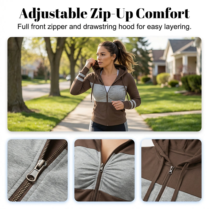 Women's 2-Piece Zip-Up Hoodie & Leggings Set