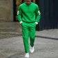 Men's Quarter Zip Pullover & Sweatpants Set