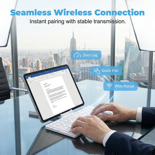 Foldable Bluetooth Keyboard with Stand