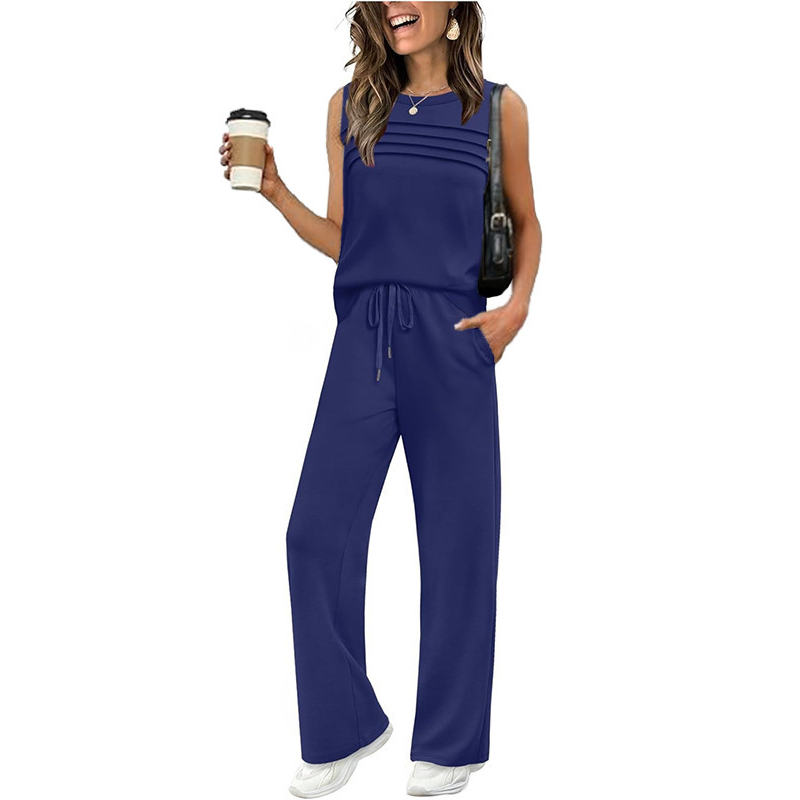 🎁HOT SALE 50% OFF💥Women's Sleeveless Top & Drawstring Pants Set