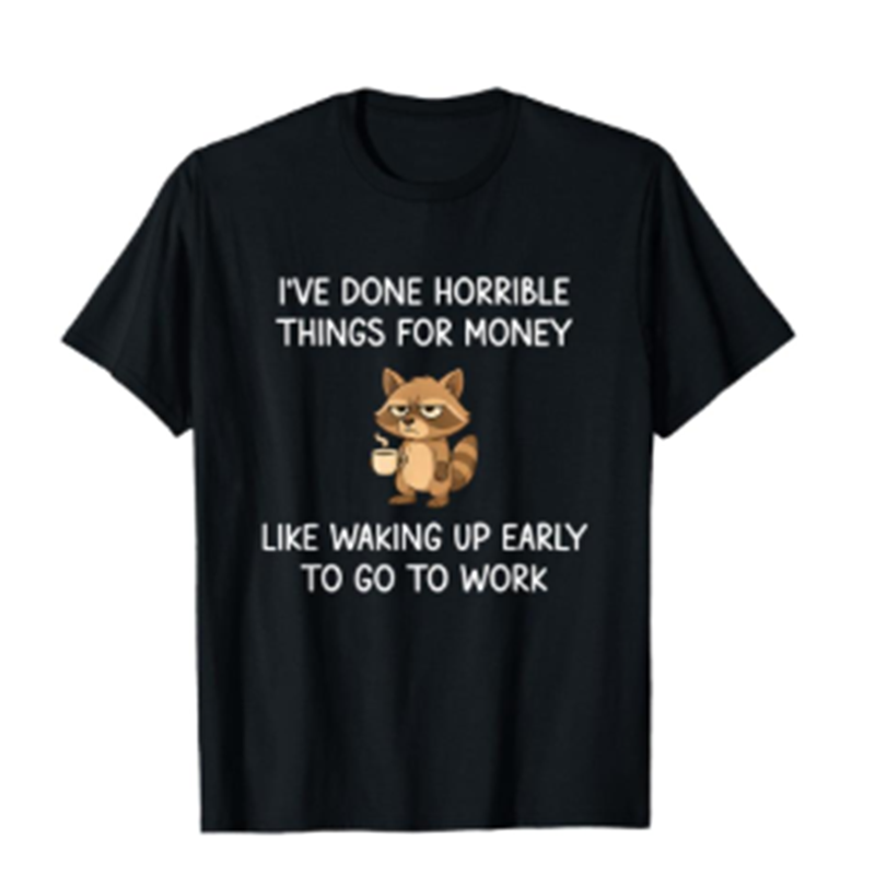 ♂️♀️Unisex Raccoon Funny Joke T-Shirt🦝😆