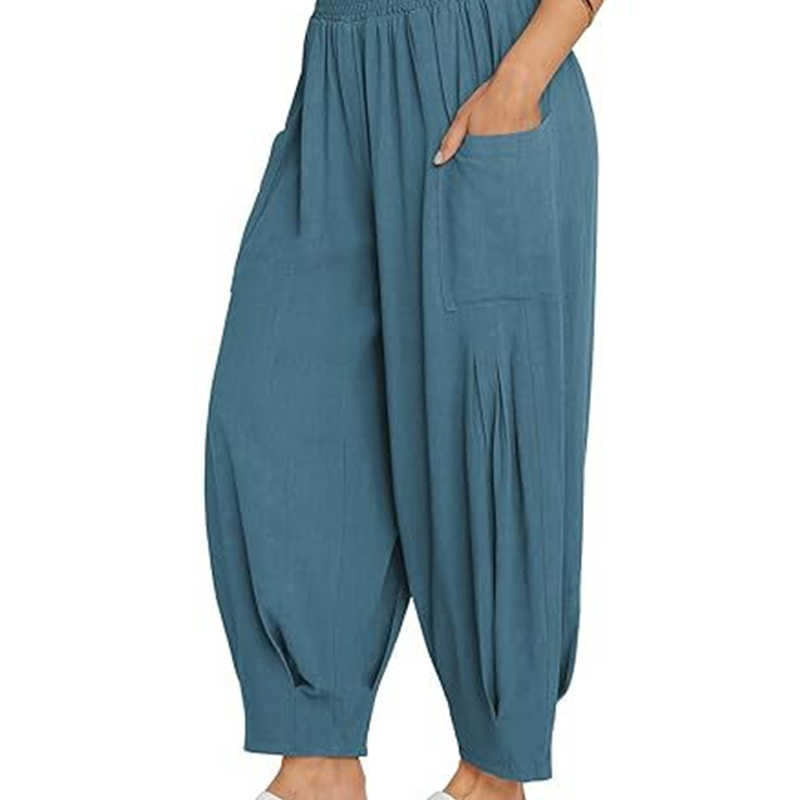 Women's Casual Loose High-Waisted Harem Pants