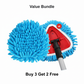 Chenille Spin Mop Head Replacement Unique Design Heads Turn Mop into Long-Handle Duster Dry Cleaning Trap Bucket & Handle