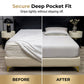 📢📢50% OFF !!⏰Premium Cooling Fitted Sheet Set