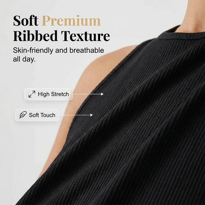 Sleeveless Ruffle Hem Swing Dress