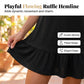 Sleeveless Ruffle Hem Swing Dress