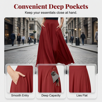 Figure-Flattering A-Line Maxi Skirt