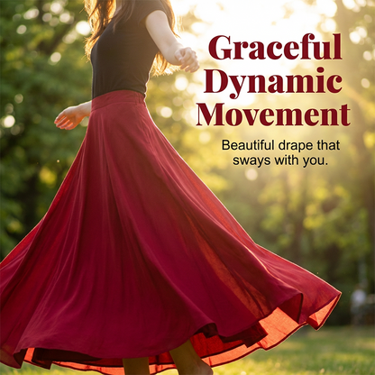 Figure-Flattering A-Line Maxi Skirt