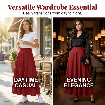 Figure-Flattering A-Line Maxi Skirt