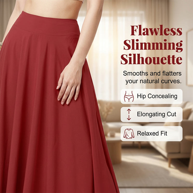 Figure-Flattering A-Line Maxi Skirt