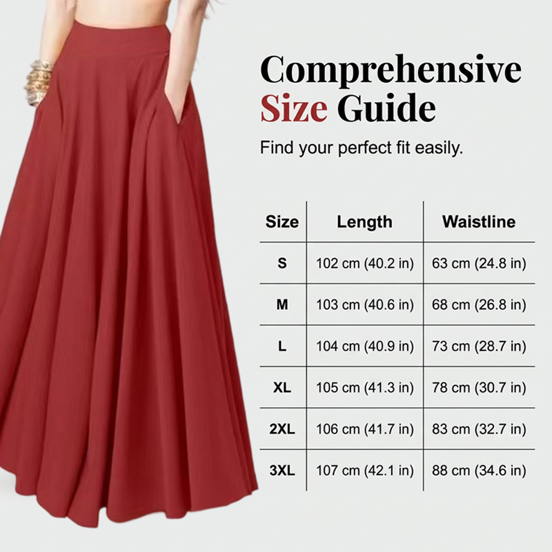 Figure-Flattering A-Line Maxi Skirt