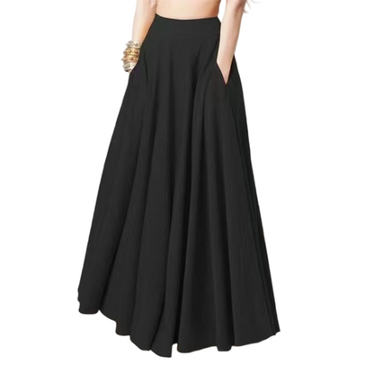 Figure-Flattering A-Line Maxi Skirt