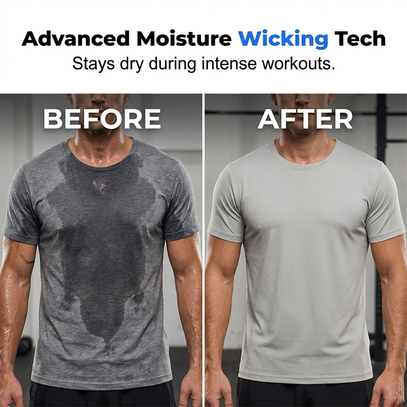 Men's Athletic T-Shirt & Shorts 2-Piece Set 💪 The Ultimate Men's Fitness Set🏋️‍♂️
