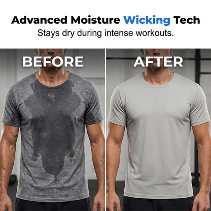 Men's Athletic T-Shirt & Shorts 2-Piece Set 💪 The Ultimate Men's Fitness Set🏋️‍♂️