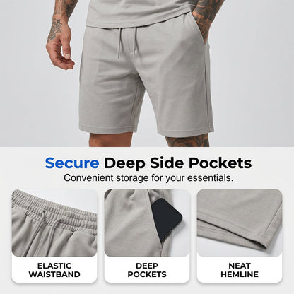 Men's Athletic T-Shirt & Shorts 2-Piece Set 💪 The Ultimate Men's Fitness Set🏋️‍♂️