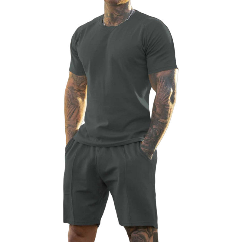 Men's Athletic T-Shirt & Shorts 2-Piece Set 💪 The Ultimate Men's Fitness Set🏋️‍♂️