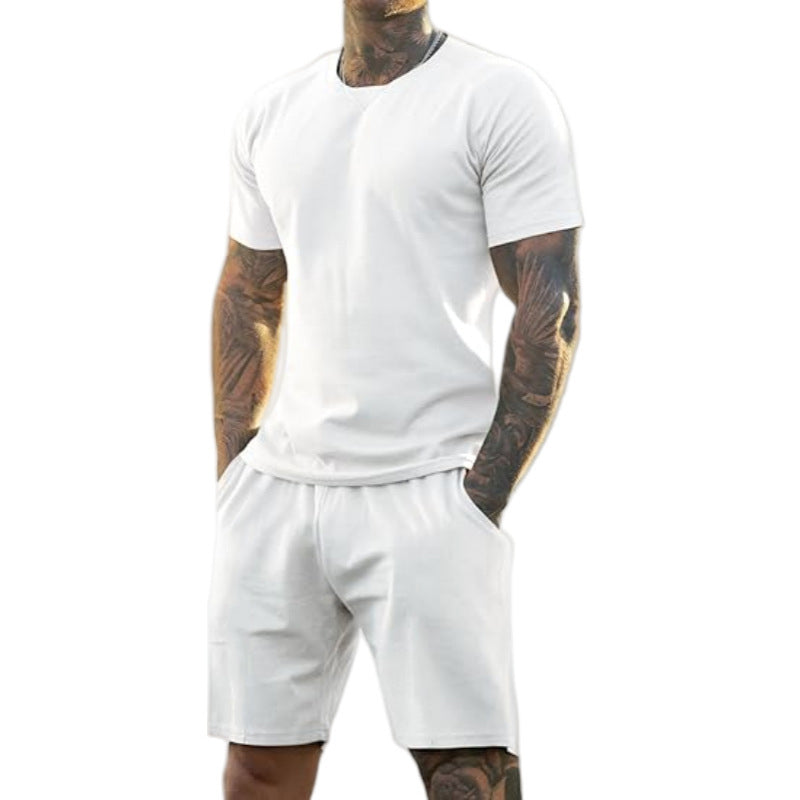 Men's Athletic T-Shirt & Shorts 2-Piece Set 💪 The Ultimate Men's Fitness Set🏋️‍♂️
