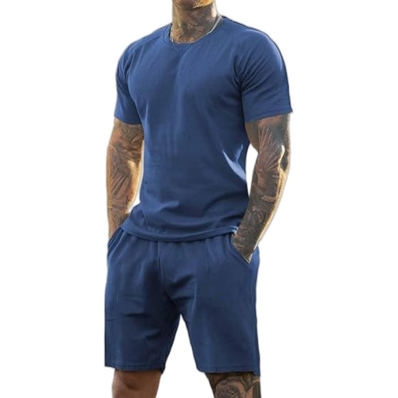 Men's Athletic T-Shirt & Shorts 2-Piece Set 💪 The Ultimate Men's Fitness Set🏋️‍♂️