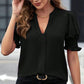 ✨💥Women's Elegant V-Neck Puff Sleeve Blouse