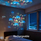 Ocean Wave Projector Light – Dynamic Rotating Aurora, Adjustable Brightness, Rechargeable