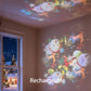 Ocean Wave Projector Light – Dynamic Rotating Aurora, Adjustable Brightness, Rechargeable