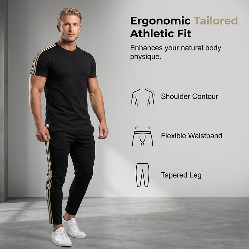 Men's Casual T-Shirt & Pants Set