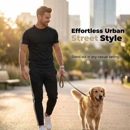 Men's Casual T-Shirt & Pants Set