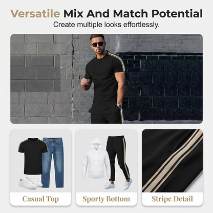 Men's Casual T-Shirt & Pants Set