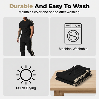 Men's Casual T-Shirt & Pants Set