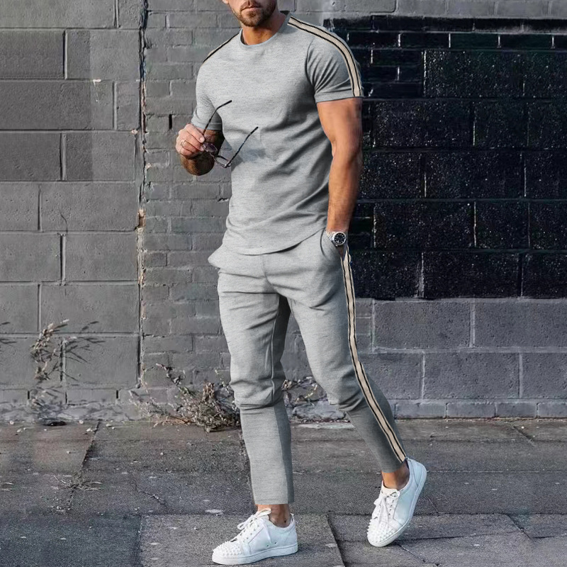 Men's Casual T-Shirt & Pants Set