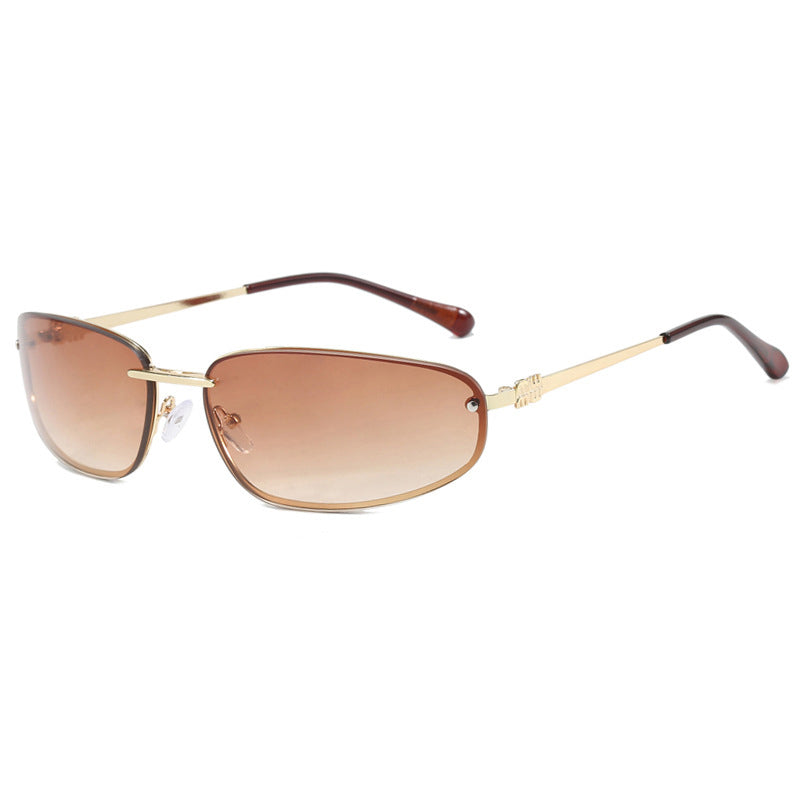 Y2K Retro Rimless Sunglasses for Women