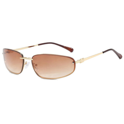 Y2K Retro Rimless Sunglasses for Women