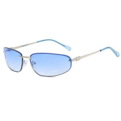 Y2K Retro Rimless Sunglasses for Women