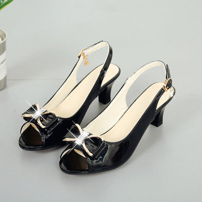 👡Women's elegant shoes • Open-toe, ankle-strap, medium heel✨