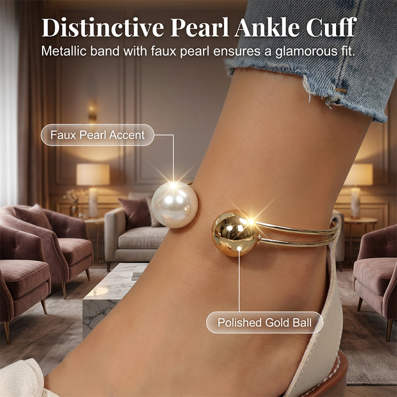 🎉 Last Day Promotion-40% OFF✨Stylish Pearl Ankle Strap Sandals