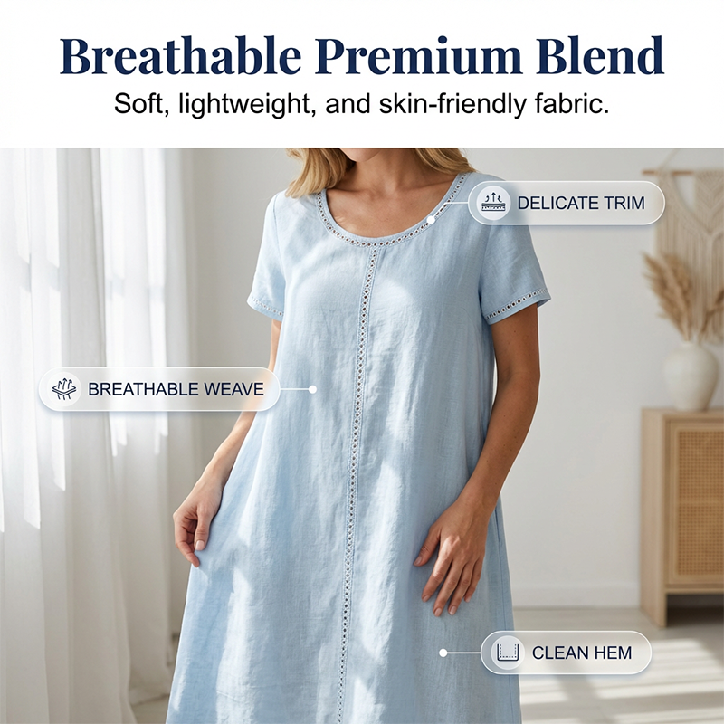 Women's Loose Fit Short Sleeve Dress