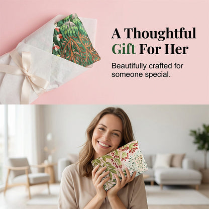 Elegant Floral Printed Cosmetic Bag