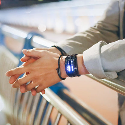 ⌚ 50% OFF NOW! 🤓 Cyberpunk Binary LED Watch – "Only Geeks Get It" – Futuristic, unique & eye-catching with blue LED display 💙