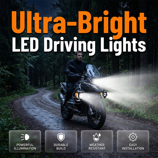 Universal High-Performance Motorcycle LED Spotlight