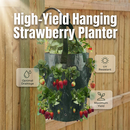 Hanging Planter Bag with Side Pockets