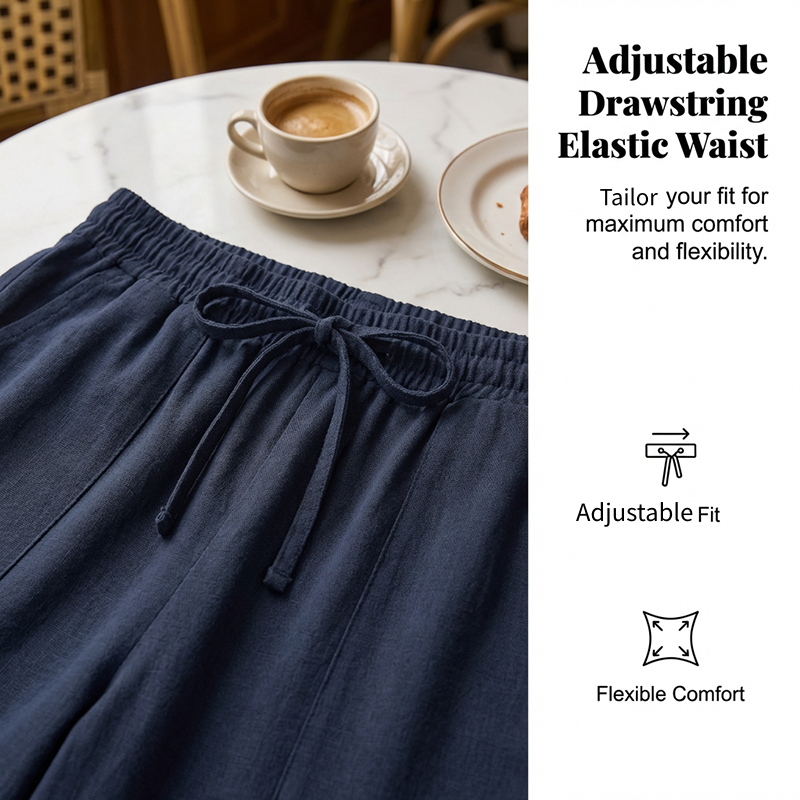✨Summer Hot Sale✨Women's Cotton-Linen Blend Cropped Pants
