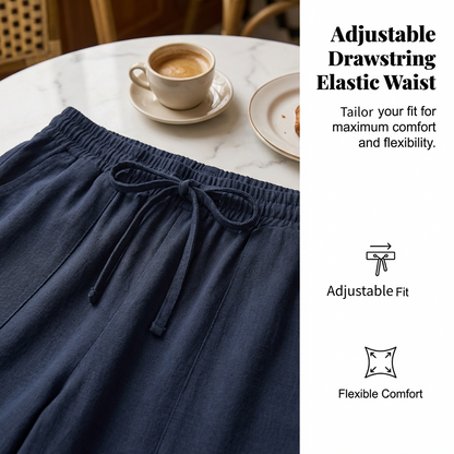 ✨Summer Hot Sale✨Women's Cotton-Linen Blend Cropped Pants
