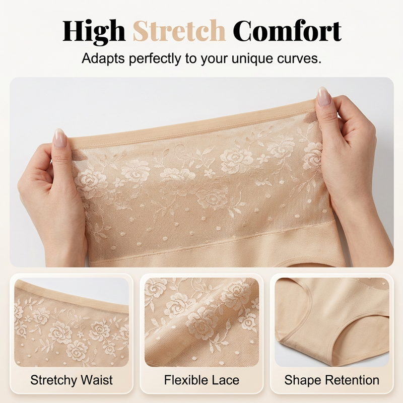👙 Women's High-Waisted Panties – Soft & Comfortable, Full Coverage, Everyday Essential 💖