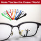 Tweezer-Design Eyeglass Cleaner
