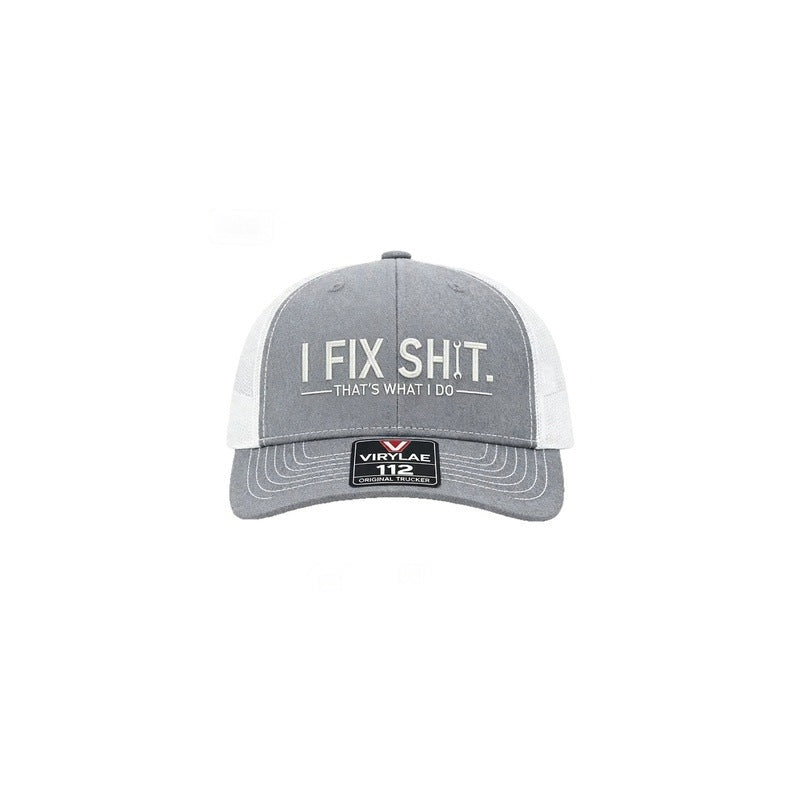 🧢 50% OFF NOW! 🛠️ "I Fix Shit" Embroidered Trucker Hat – Funny Mechanic Design, Breathable Mesh & Perfect for Workshop or Garage 🚗