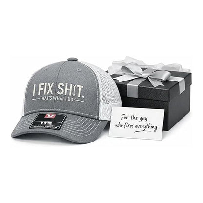 🧢 50% OFF NOW! 🛠️ "I Fix Shit" Embroidered Trucker Hat – Funny Mechanic Design, Breathable Mesh & Perfect for Workshop or Garage 🚗