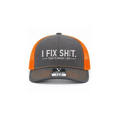🧢 50% OFF NOW! 🛠️ "I Fix Shit" Embroidered Trucker Hat – Funny Mechanic Design, Breathable Mesh & Perfect for Workshop or Garage 🚗