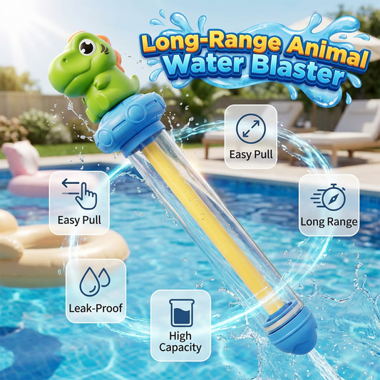 Cartoon Animal Pull-Action Water Gun Toy