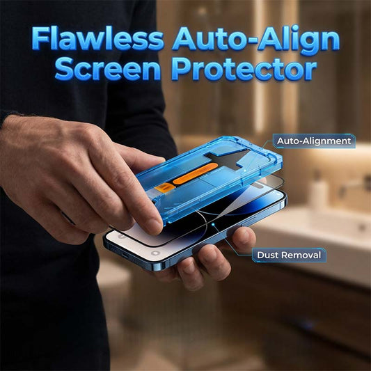 ✨👍BUY 1 GET 1 FREE📱Dust-Free Auto-Align Screen Protector Kit