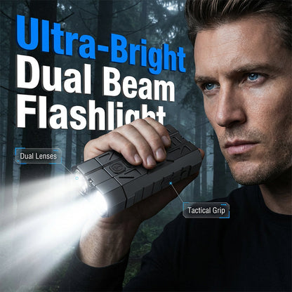 Dual-Source EDC Flashlight with Magnetic Base